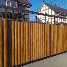 Ворота откатные и распашные - примеры работ :
